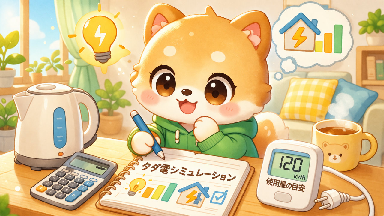 タダ電のシミュレーションで分かる使い方｜一人暮らしでも安心して活用できる目安を解説